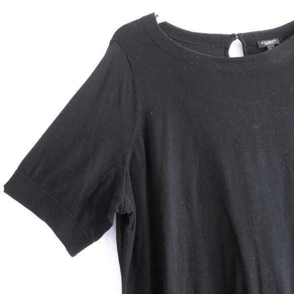 Talbots Basic Top Women's Petite Plus Size 3X Black Short Sleeve Capsule - Picture 3 of 7